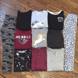 Justice girls size 7 lot 10 pieces